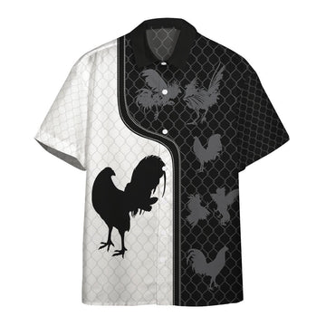 Gearhumans 3D Rooster 3D Printed Custom Short Sleeve Shirts GW08062110 Hawai Shirt Short Sleeve Shirt S 
