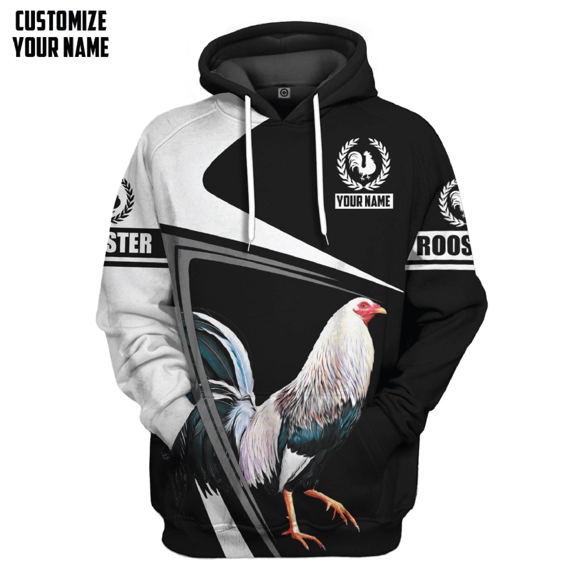 Gearhumans 3D Rooster Custom Tshirt Hoodie Apparel GJ09062101 3D Apparel Hoodie S 