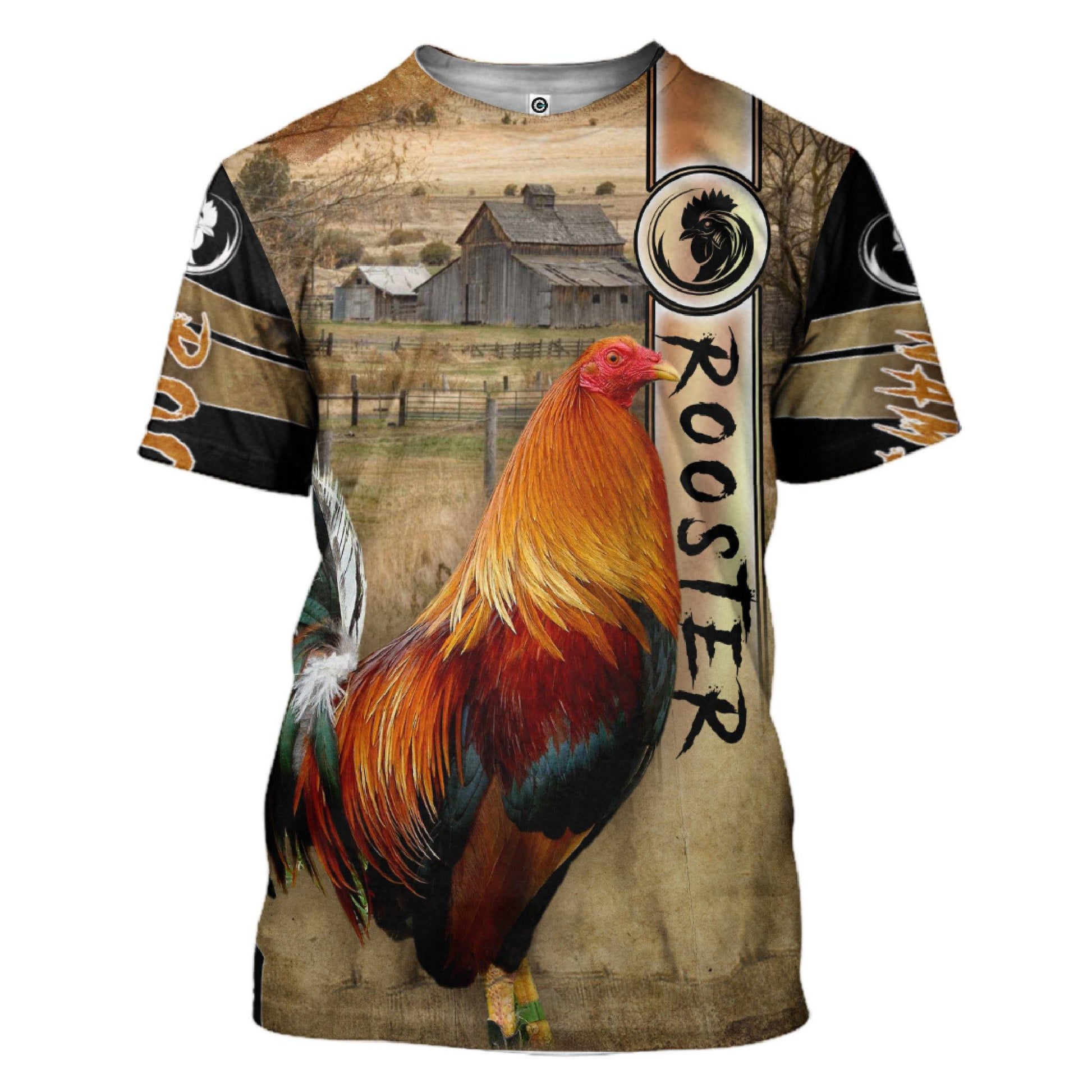 Gearhumans 3D Rooster Custom Tshirt Hoodie Apparel GJ14062102 3D Apparel T-Shirt S 