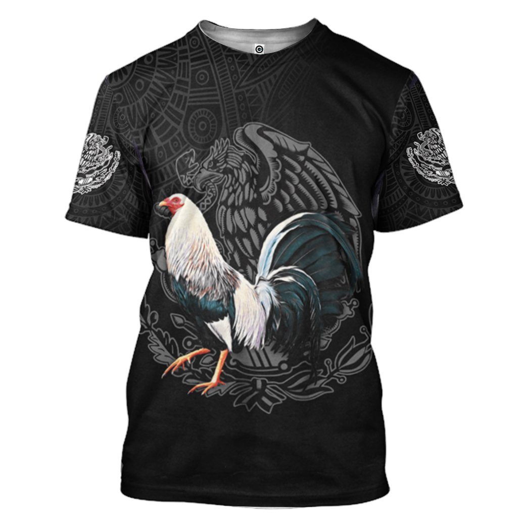 Gearhumans 3D Rooster Custom Tshirt Hoodie Apparel GJ15062101 3D Apparel T-Shirt S 