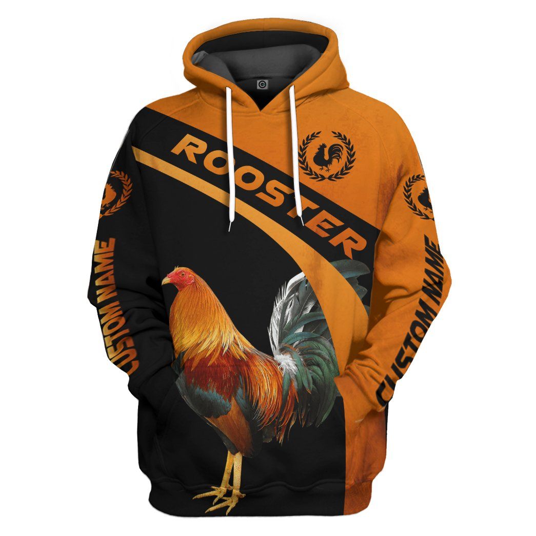 Gearhumans 3D Rooster Custom Tshirt Hoodie Apparel GJ18022101 3D Apparel Hoodie S 