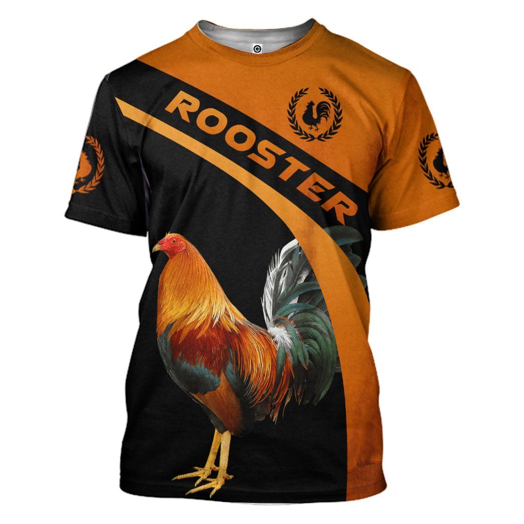 Gearhumans 3D Rooster Custom Tshirt Hoodie Apparel GJ18022101 3D Apparel T-Shirt S 