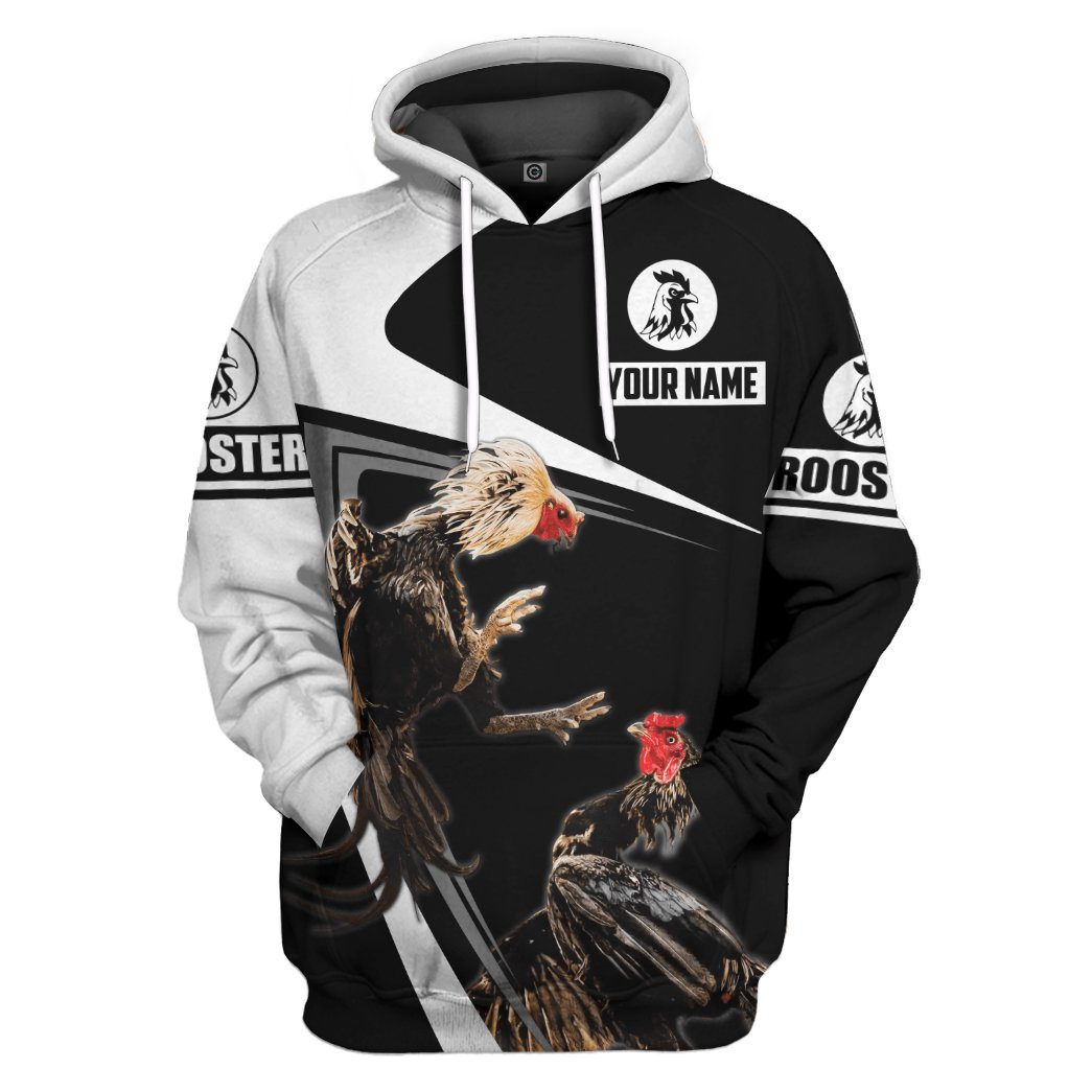 Gearhumans 3D Rooster Custom Tshirt Hoodie Apparel GJ18022102 3D Apparel Hoodie S 