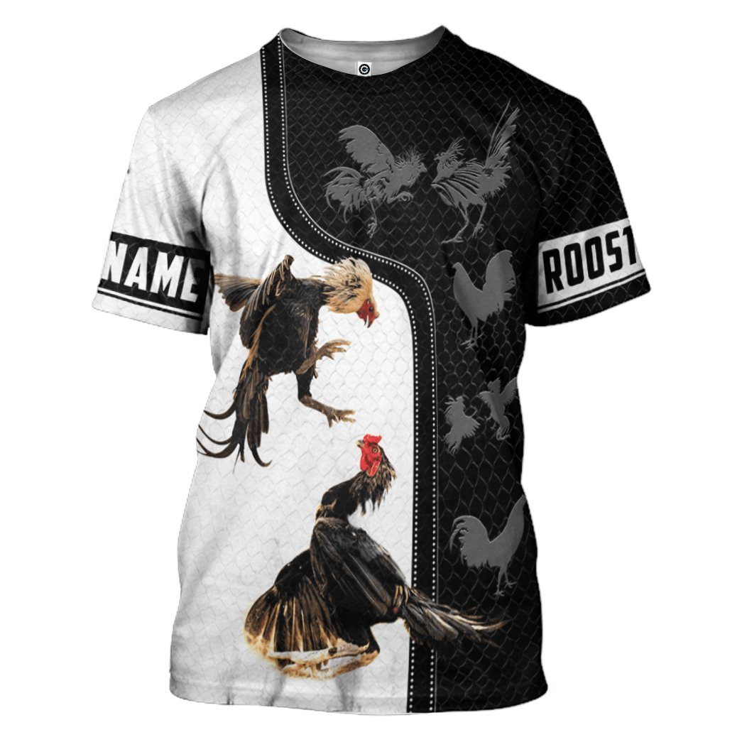 Gearhumans 3D Rooster Custom Tshirt Hoodie Apparel GJ18022103 3D Apparel T-Shirt S 