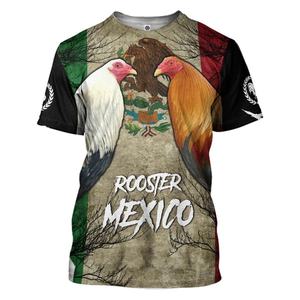 Gearhumans 3D Rooster Custom Tshirt Hoodie Apparel GJ18022104 3D Apparel T-Shirt S 