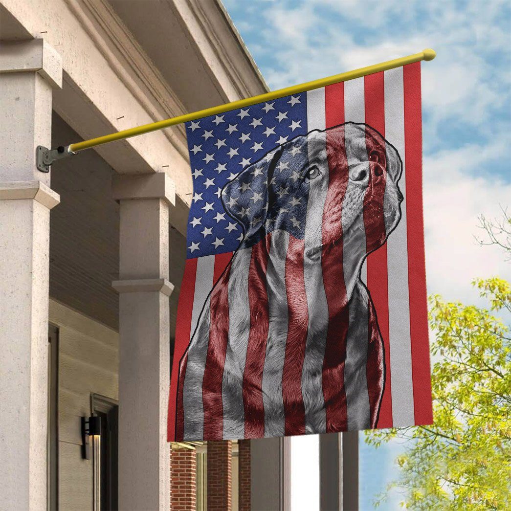 Gearhumans 3D Rottweiler Dog Custom House Flag GS2005212 House Flag 