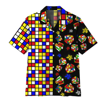 Gearhumans 3D Rubik Hawaii shirt ZZ2904212 Hawai Shirt Short Sleeve Shirt S 