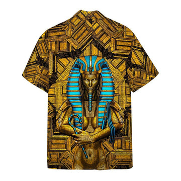 Gearhumans 3D Sacred Queen Pharaoh Custom Short Sleeves Shirt