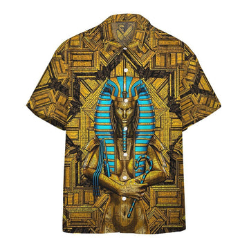 Gearhumans 3D Sacred Queen Pharaoh Custom Short Sleeves Shirt