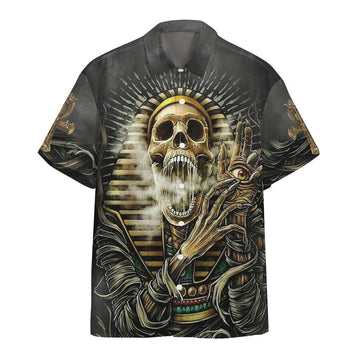 Gearhumans 3D Sacred Skull Ancient Egypt Custom Short Sleeves Shirt