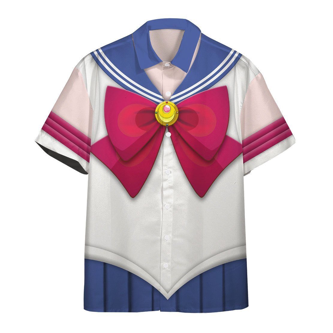 Gearhumans 3D Sailor Moon Hawaii Shirt ZB260327 Hawai Shirt Short Sleeve Shirt S 