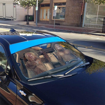 Gearhumans 3D sasquatch Custom Car Auto Sunshade