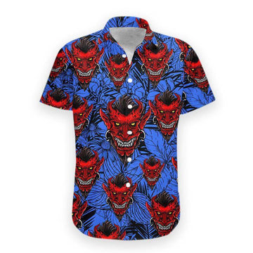 Gearhumans 3D Satan Hawaii Shirt hawaii Short Sleeve Shirt S