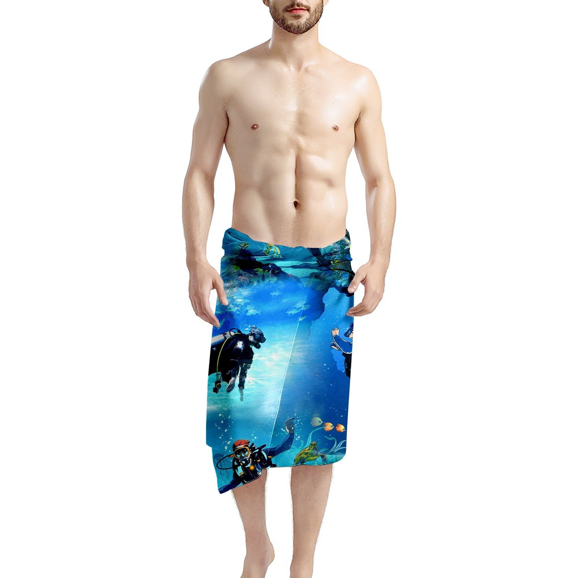 Gearhumans 3D Scuba Diving Beach Towel ZK1905214 Towel 