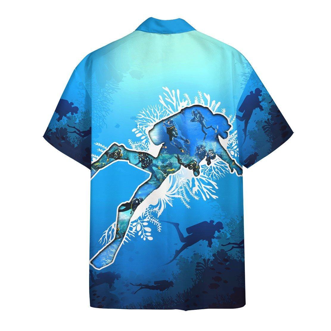 Gearhumans 3D Scuba Diving Hawaii Shirt ZZ2105214 Hawai Shirt 