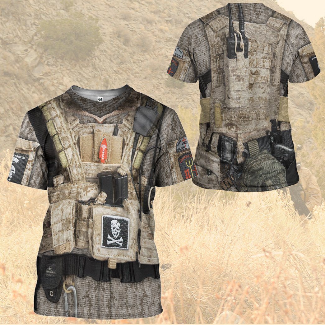 Gearhumans 3D SEAL Team Six Costume Custom Tshirt Hoodie Apparel