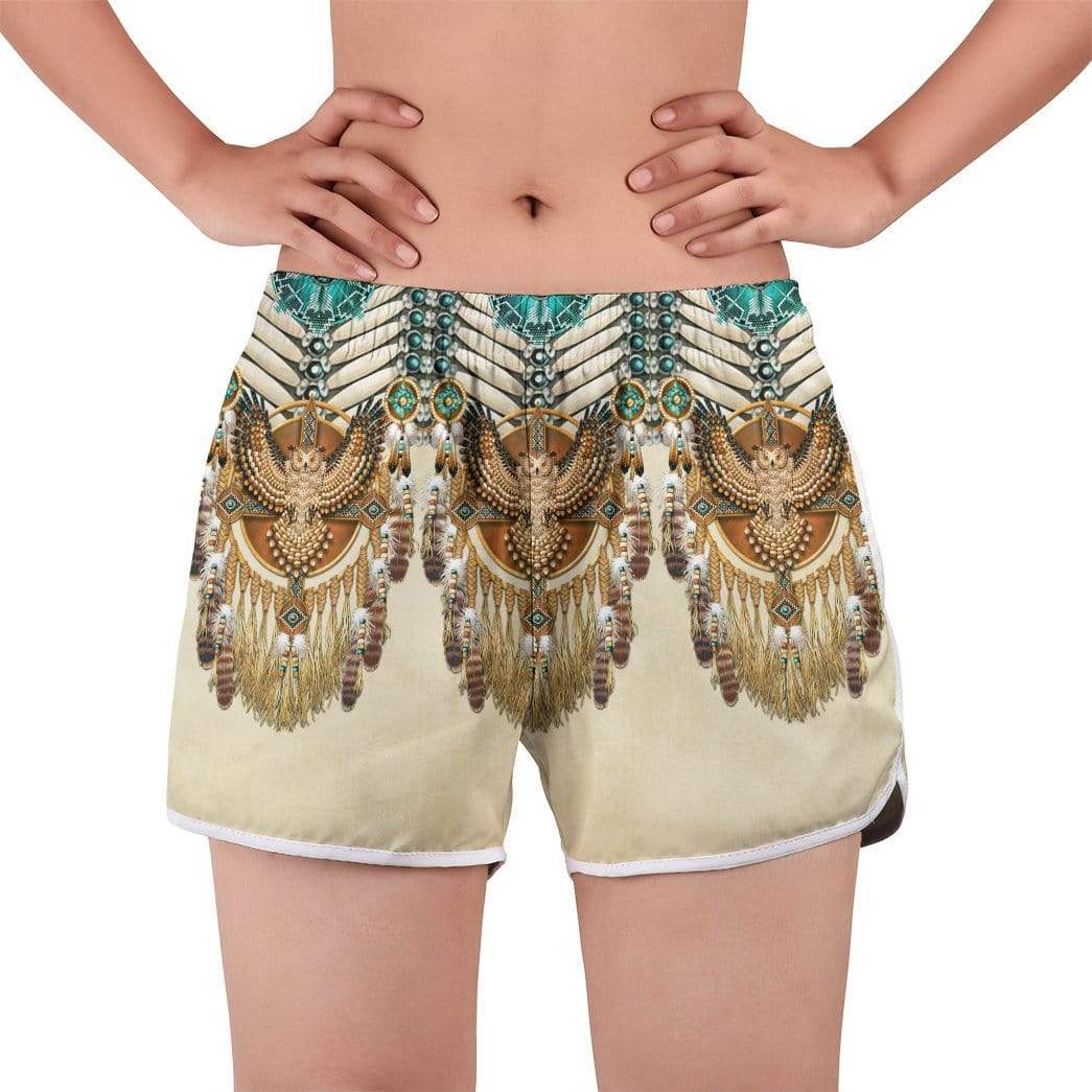 Gearhumans 3D Seamless Native American Pattern Custom Women Beach Shorts Swim Trunks GV29079 Women Shorts