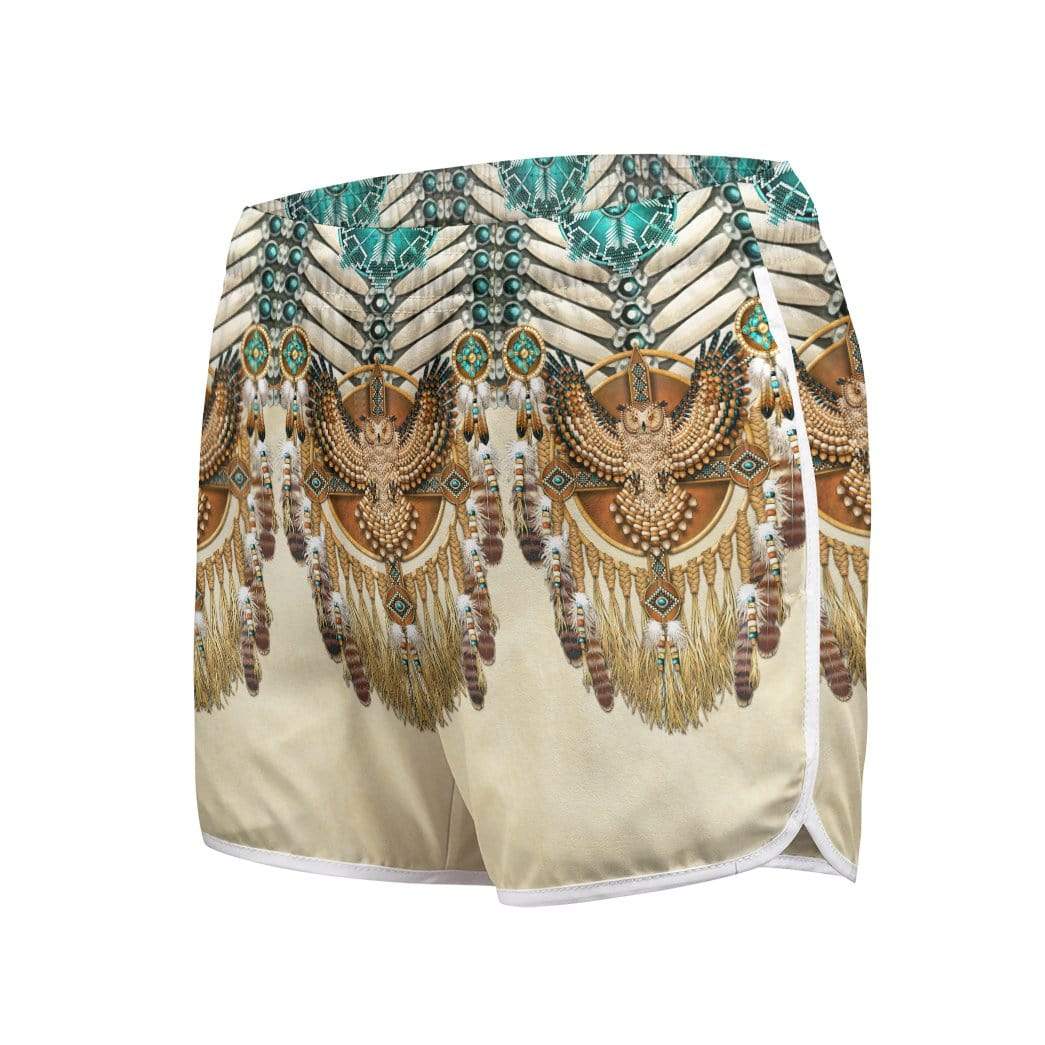 Gearhumans 3D Seamless Native American Pattern Custom Women Beach Shorts Swim Trunks GV29079 Women Shorts