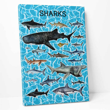 Gearhumans 3D Sharks Canvas