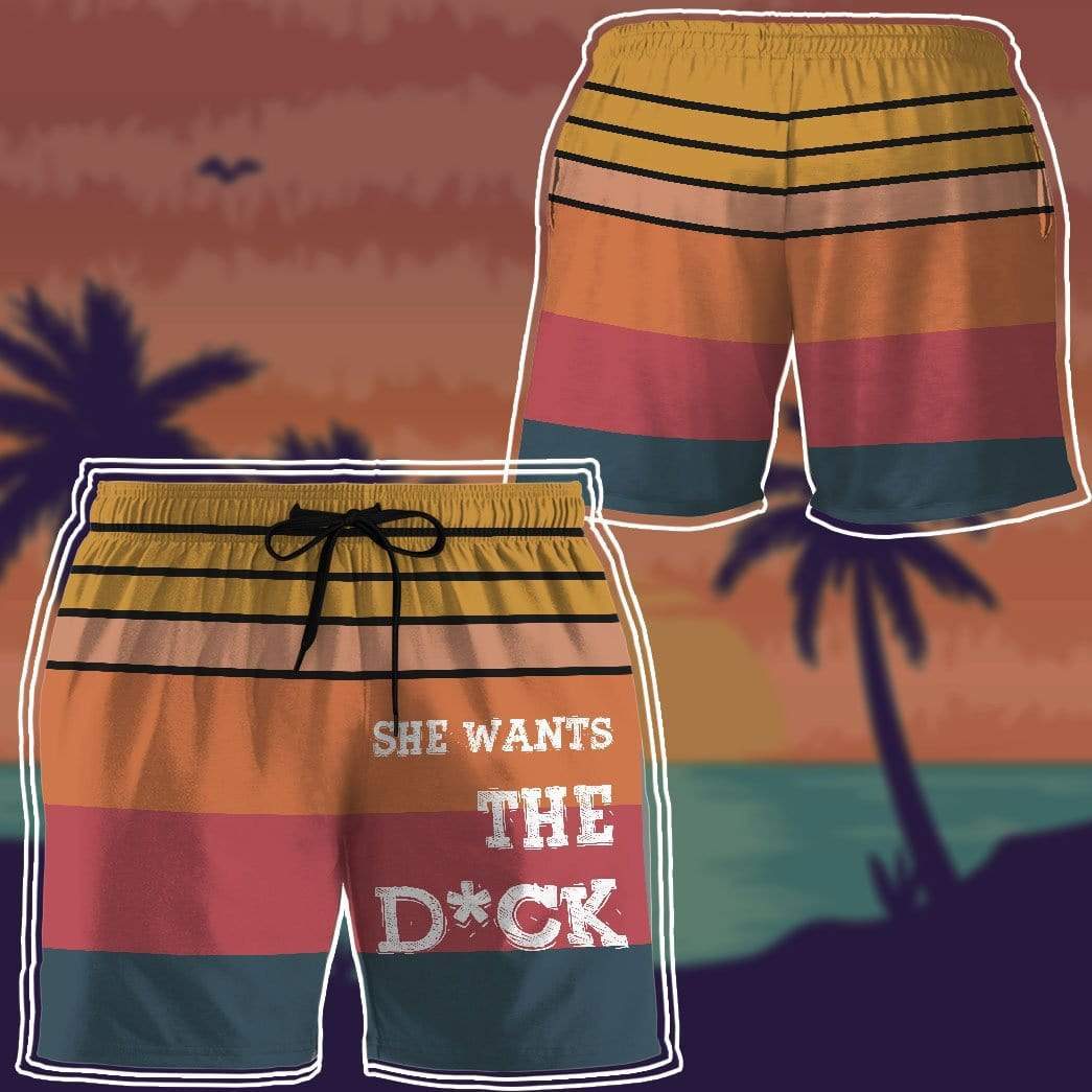 Gearhumans 3D she wants the Dick Beach Shorts Swim Trunks