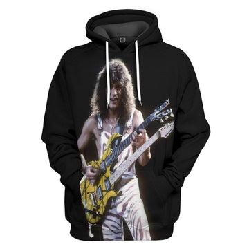 Gearhumans 3D Singer Stripe Guitar Custom Tshirt Hoodie Apparel