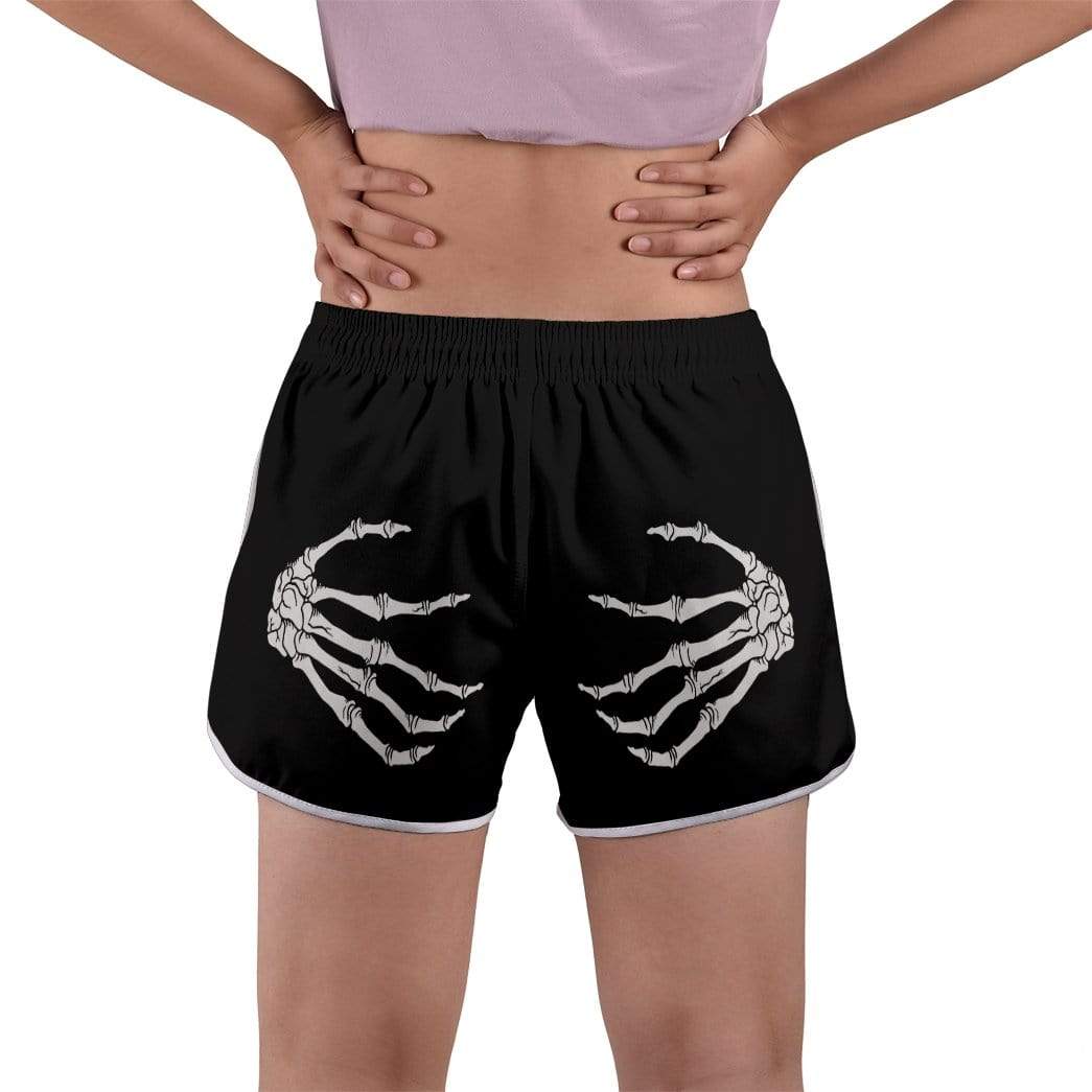 Gearhumans 3D Skeleton Hands Womens Beach Shorts GS28073 Women Shorts