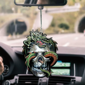 Gearhumans 3D Skull Dragon Car Hanging