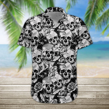 Gearhumans 3D Skull Hawaii Shirt