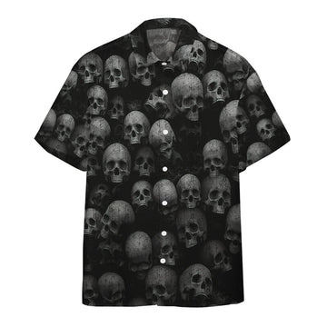Gearhumans 3D Skull Hawaii Shirt ZB160315 Hawai Shirt Short Sleeve Shirt S 