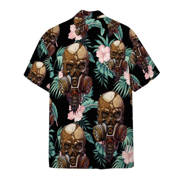 Gearhumans 3D Skull Tropical Hawaii Shirt