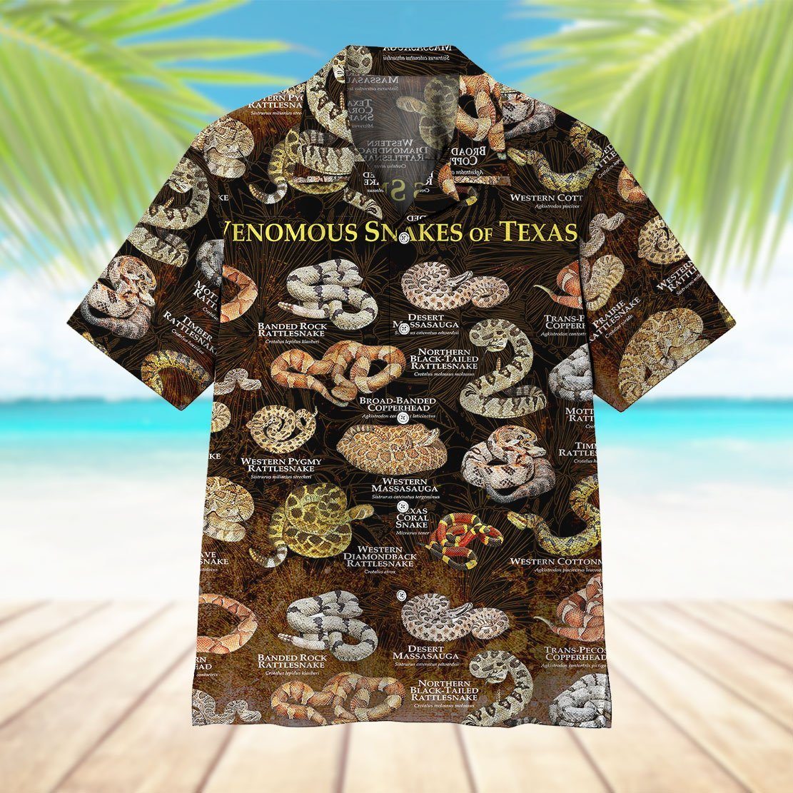 Gearhumans 3D Snake Hawaii Shirt ZZ07046 Hawai Shirt 