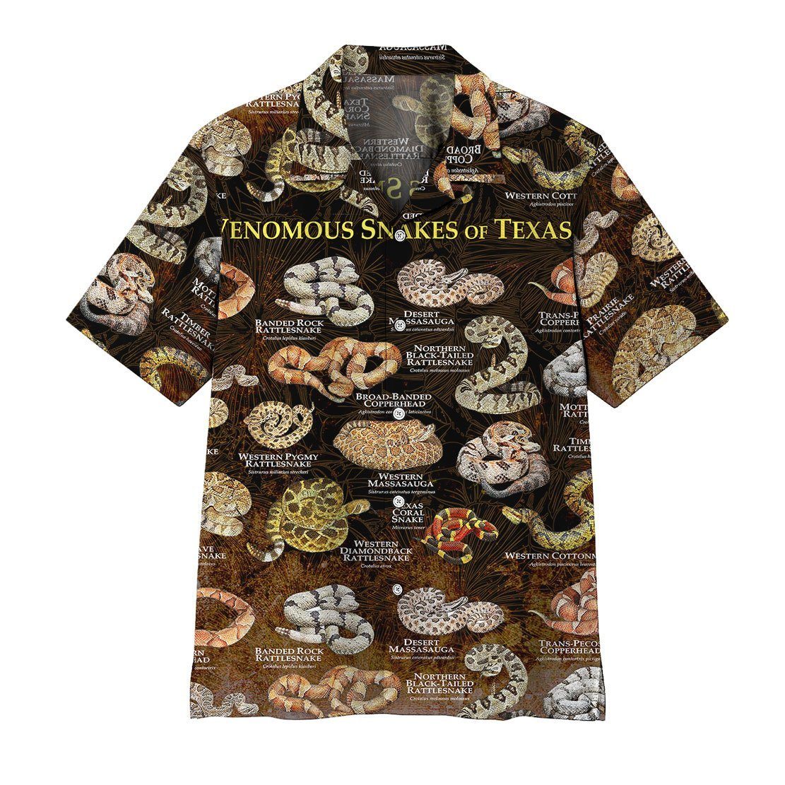 Gearhumans 3D Snake Hawaii Shirt ZZ07046 Hawai Shirt Short Sleeve Shirt S 