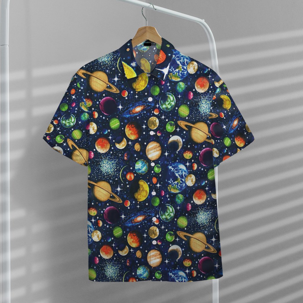 Gearhumans 3D Solar System Custom Hawaii Shirt GO11052119 Hawai Shirt 