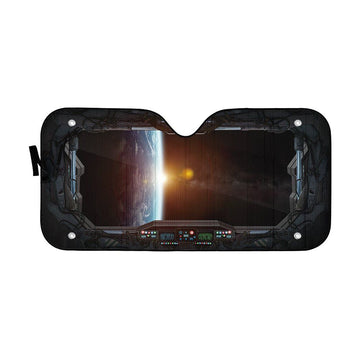 Gearhumans 3D Spaceship Custom Car Auto Sunshade