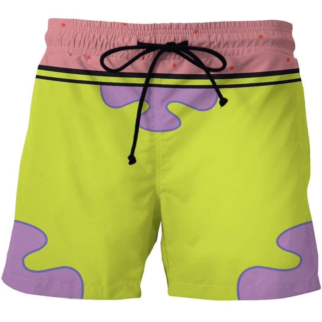 Gearhumans 3D SpongeBob Custom Beach Short GA05031 Men Shorts Patrick Star Men Shorts S 