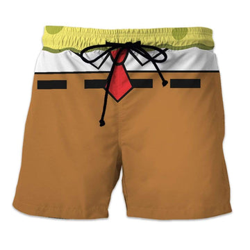 Gearhumans 3D SpongeBob Custom Beach Short GA05031 Men Shorts Spongebob Men Shorts S 