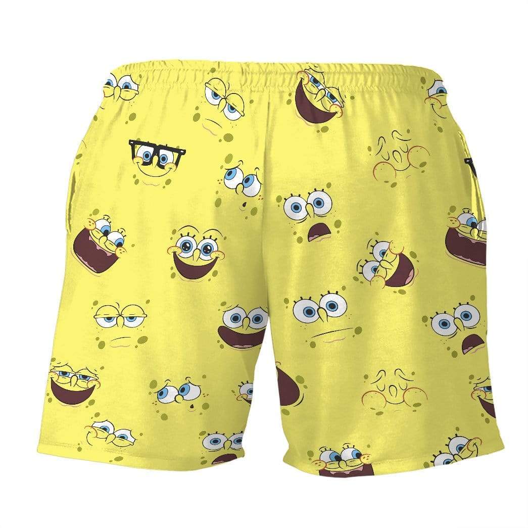 Gearhumans 3D Spongebob Everywhere Custom Beach Shorts Swim Trunks GL300615 Men Shorts 
