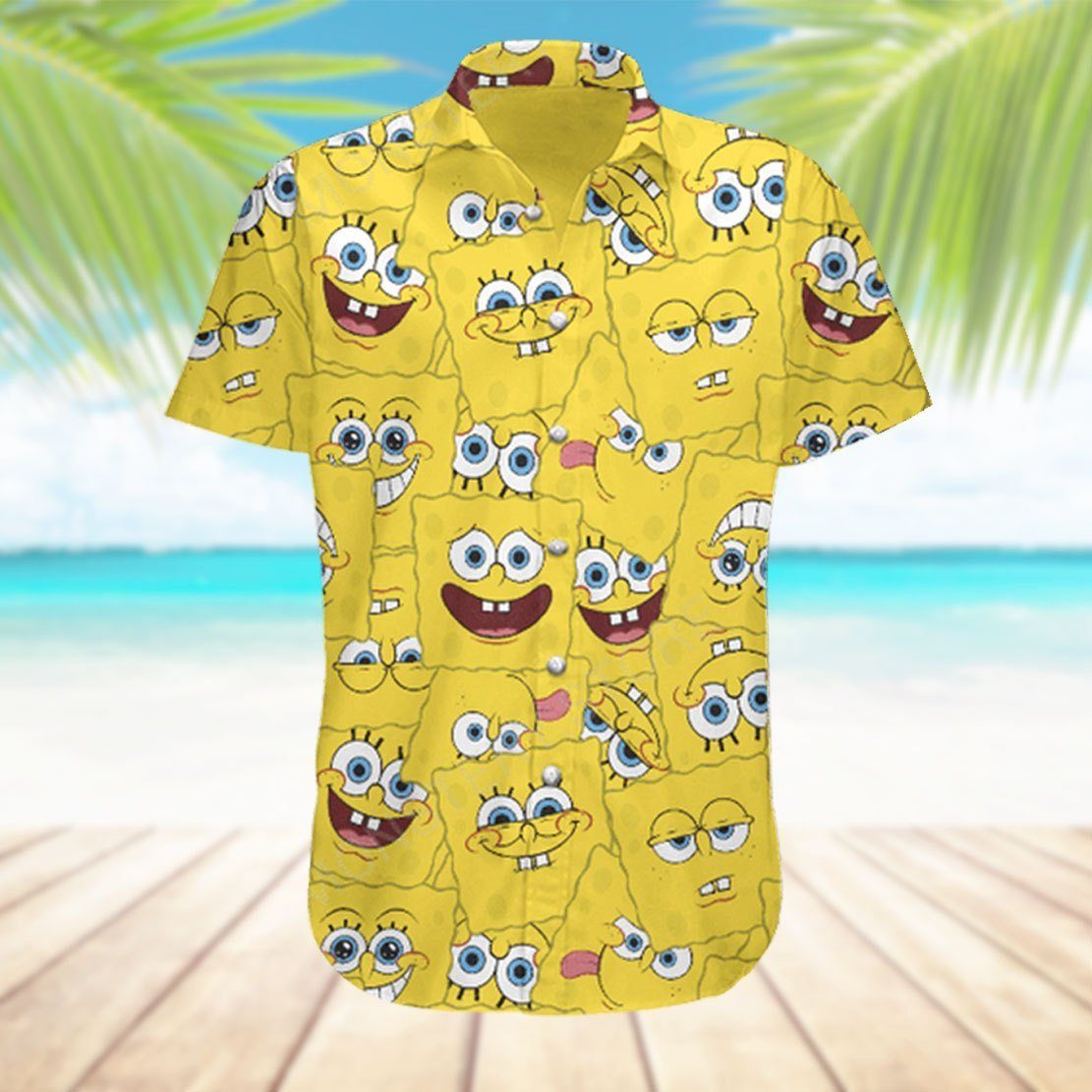 Gearhumans 3D Spongebob Squarepants Hawaii Shirt ZB290350 Hawai Shirt 