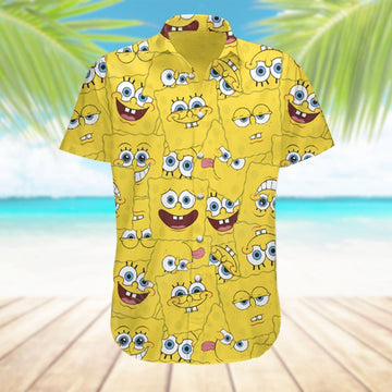 Gearhumans 3D Spongebob Squarepants Hawaii Shirt