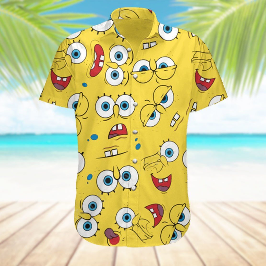 Gearhumans 3D Spongebob Squarepants Hawaii Shirt ZB290359 Hawai Shirt 