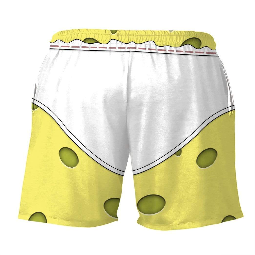 Gearhumans 3D SpongeBob Underwear Custom Summer Beach Shorts Swim Trun