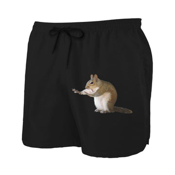 Gearhumans 3D Squirrel Custom Summer Beach Shorts Swim Trunks