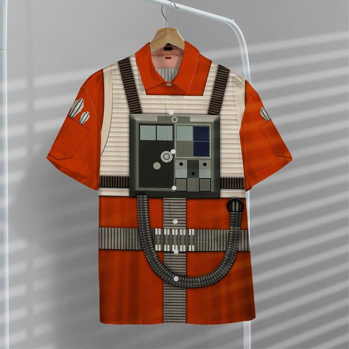 Gearhumans 3D Star Wars Rebel Pilot Hawaii Shirt ZB260325 Hawai Shirt 