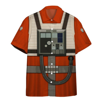 Gearhumans 3D Star Wars Rebel Pilot Hawaii Shirt ZB260325 Hawai Shirt Short Sleeve Shirt S 
