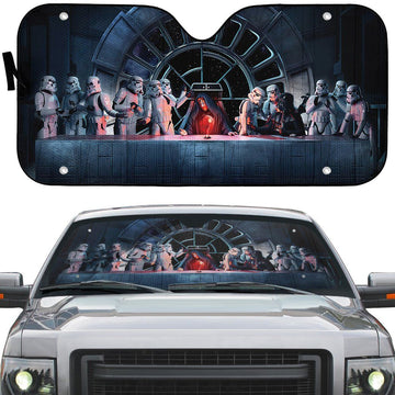 Gearhumans 3D Star Wars The Last Supper Custom Auto Car Sunshade