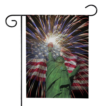 Gearhumans 3D Statue Of Liberty 4th Of July Custom Flag