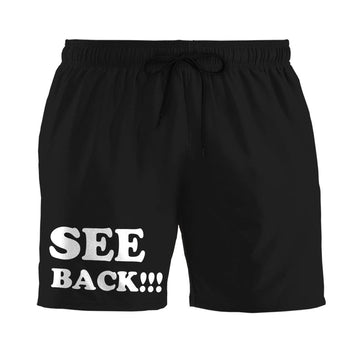 Gearhumans 3D Stop staring at my ass Beach Shorts Swim Trunks GV08075 Men Shorts Men Shorts S