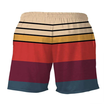 Gearhumans 3D Stop Staring At My Banana Custom Beach Shorts Swim Trunks