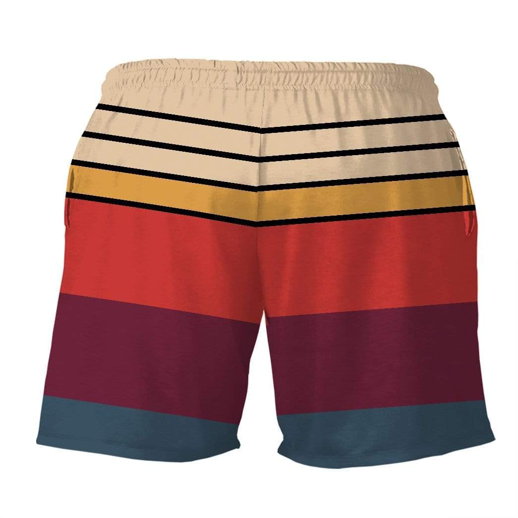 Gearhumans 3D Stop Staring At My Cock tail Color Custom Beach Shorts Swim Trunks GL02077 Men Shorts
