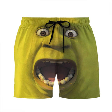 Gearhumans 3D Stop staring at my Shrek Custom Beach Shorts Swim Trunks GV30074 Men Shorts Men Shorts S